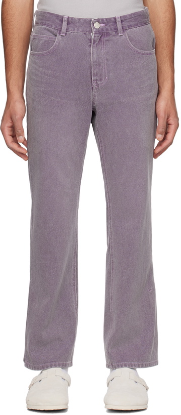 Photo: Solid Homme Purple Button Jeans