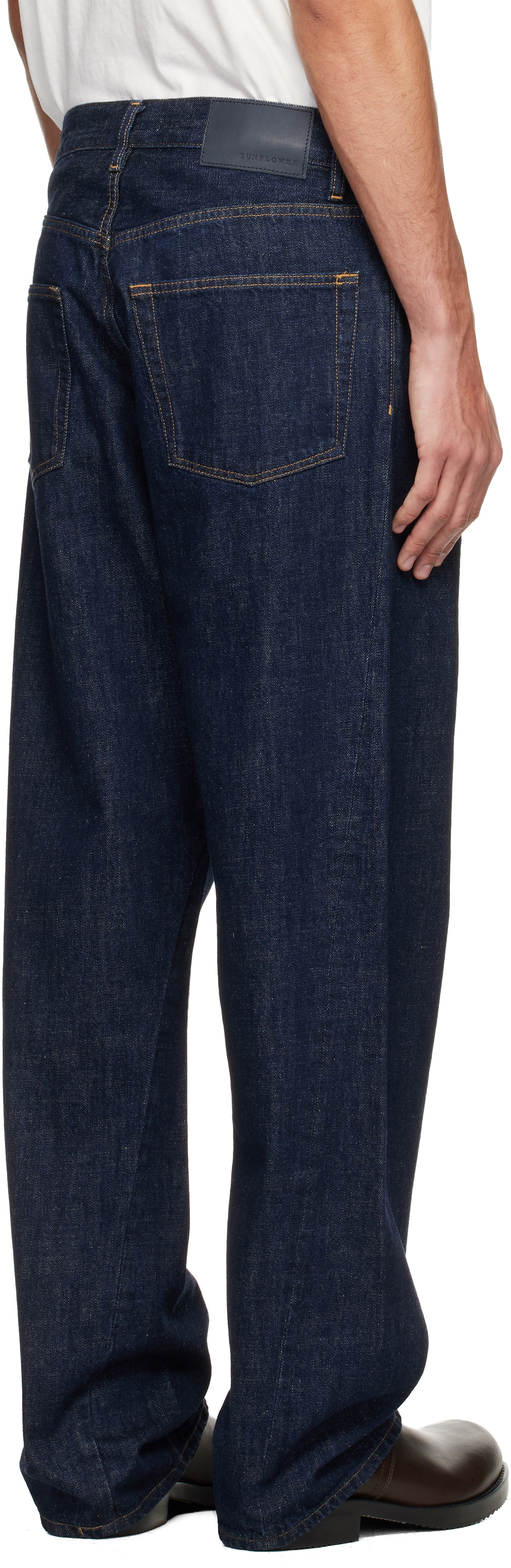 Sunflower Blue Wide Twist Jeans