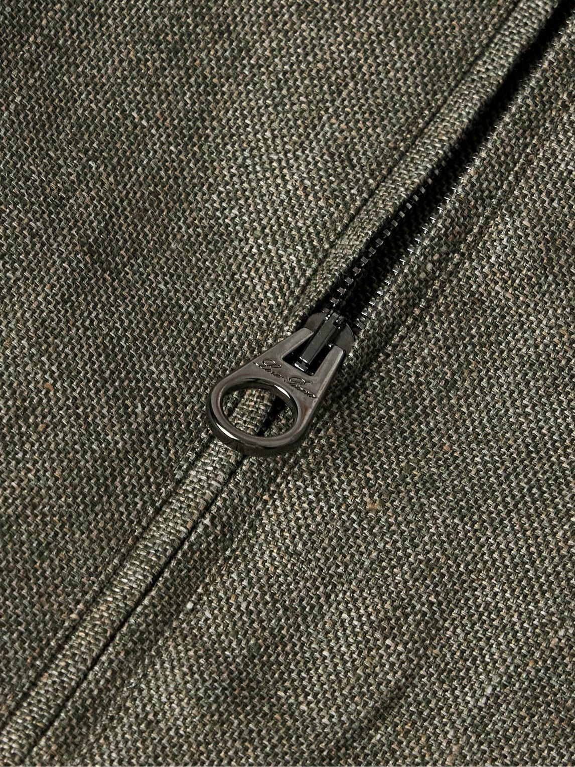 Loro Piana - Rain System® Linen Bomber Jacket - Green Loro Piana