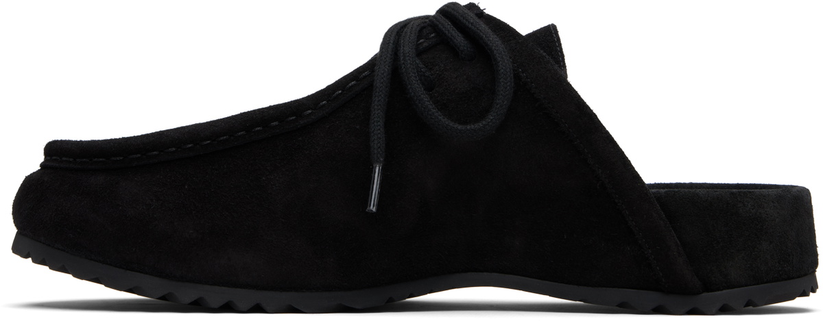 Dries Van Noten Black Suede Clogs