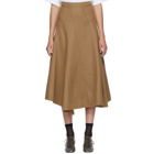 JW Anderson Tan Spiral Skirt