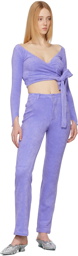 Maisie Wilen Purple Mokumentary Trousers