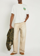 God Made Ocean Side Printed Cotton T-shirt Off White