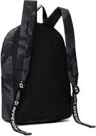 AAPE by A Bathing Ape Black Moonface Patch Camo Backpack