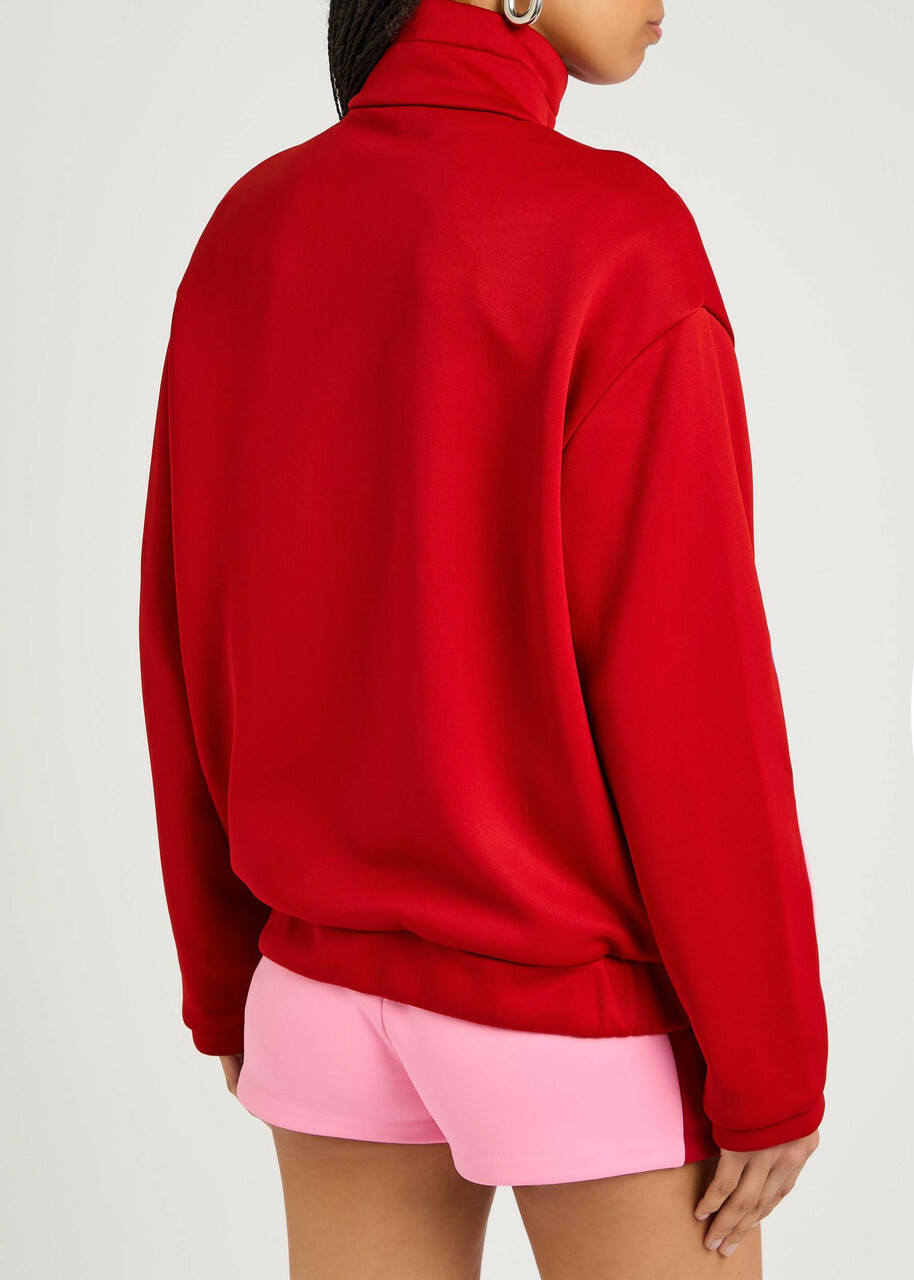 Casablanca Oversized Jersey Track Jacket Red