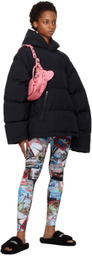 Balenciaga Black Pullover Puffer Coat