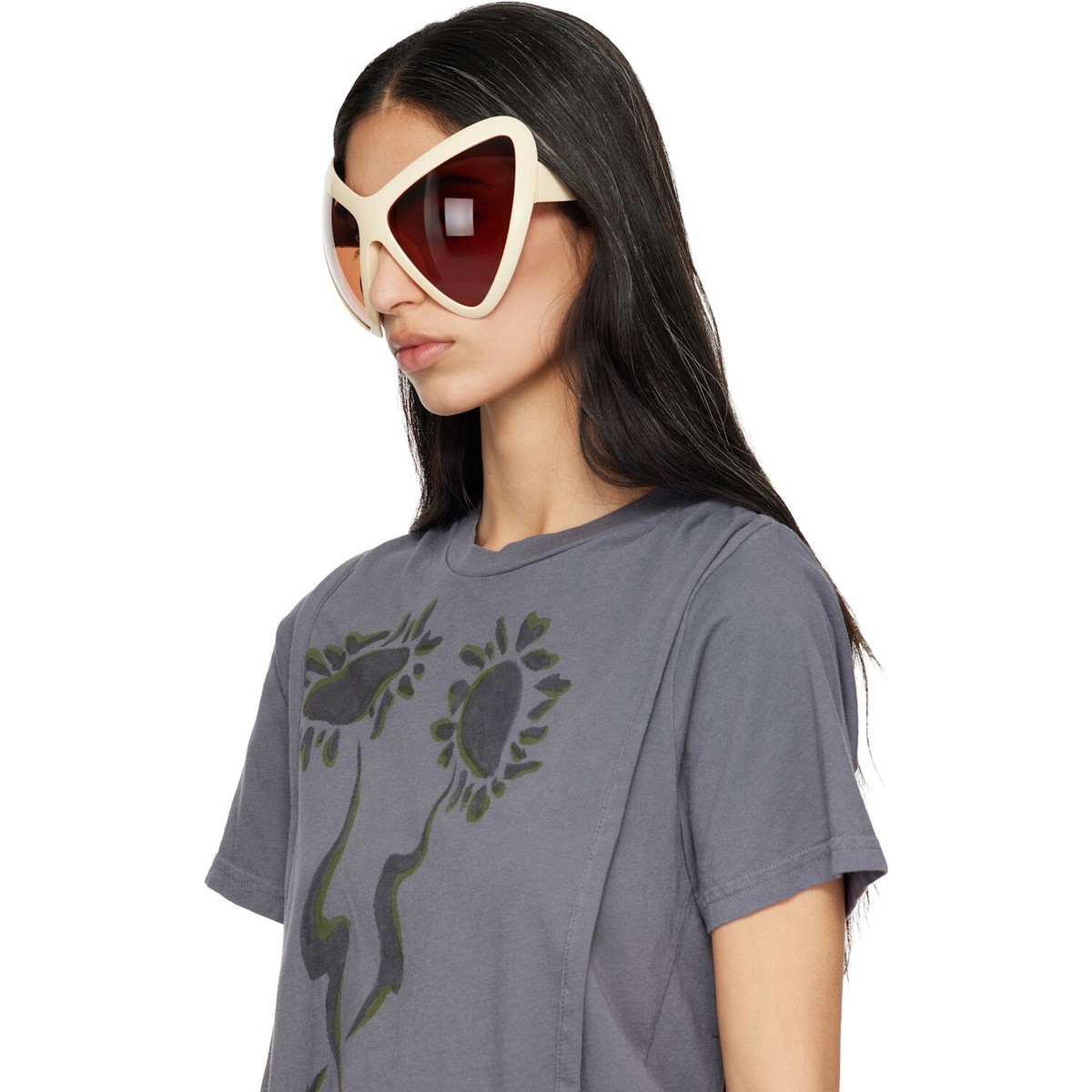 Collina Strada Off-White Mariposa Sunglasses
