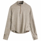 Nike Women's Swift Dri-fit UV Half-Zip T-Shirt in Mink Brown