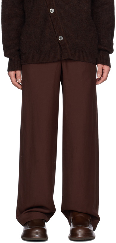 Photo: Jacquemus Brown Le Raphia 'Le Pantalon Meio' Trousers