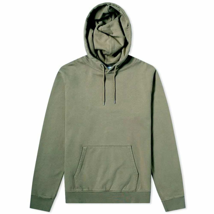 Photo: Colorful Standard Men's Classic Organic Popover Hoody in Dusty Olive