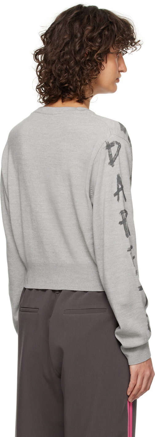 TheOpen Product Gray Collage Cardigan