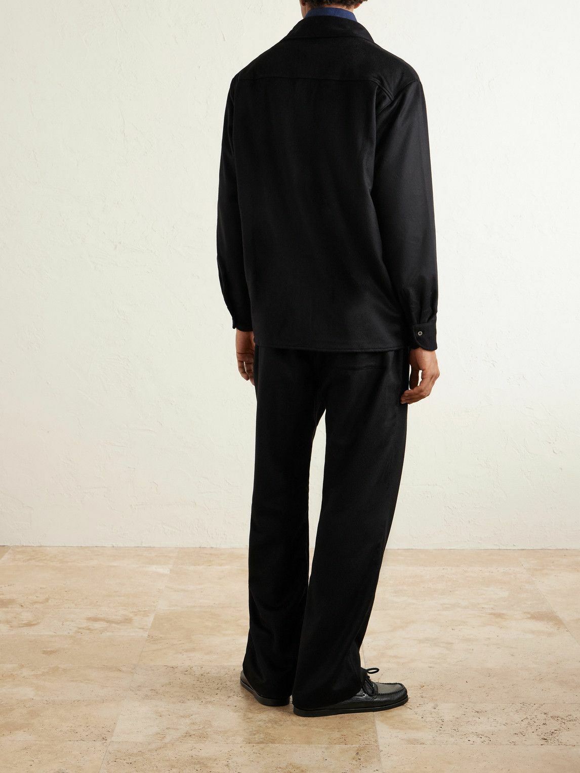 Saman Amel - Cashmere Shirt Jacket - Black