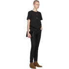 Saint Laurent Black Cropped Skinny Jeans