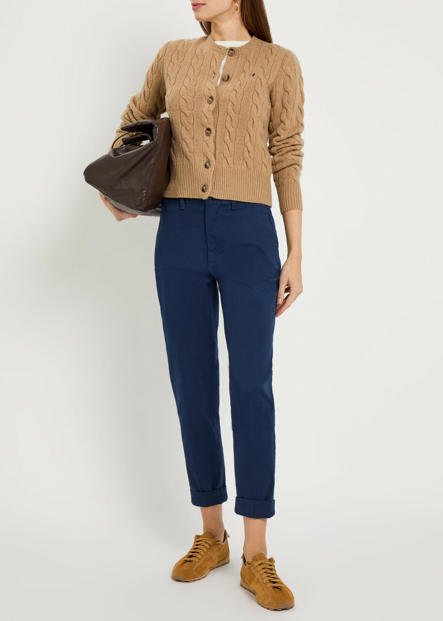 Polo Ralph Lauren Tapered-leg Twill Trousers Navy