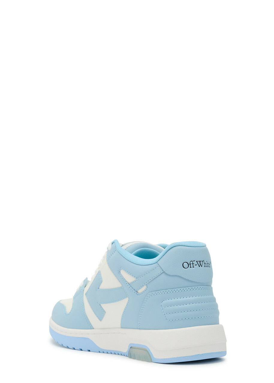 Off-white Out Of Office Panelled Leather Sneakers Blue