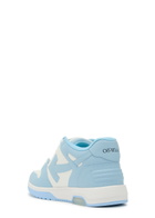 Off-white Out Of Office Panelled Leather Sneakers Blue