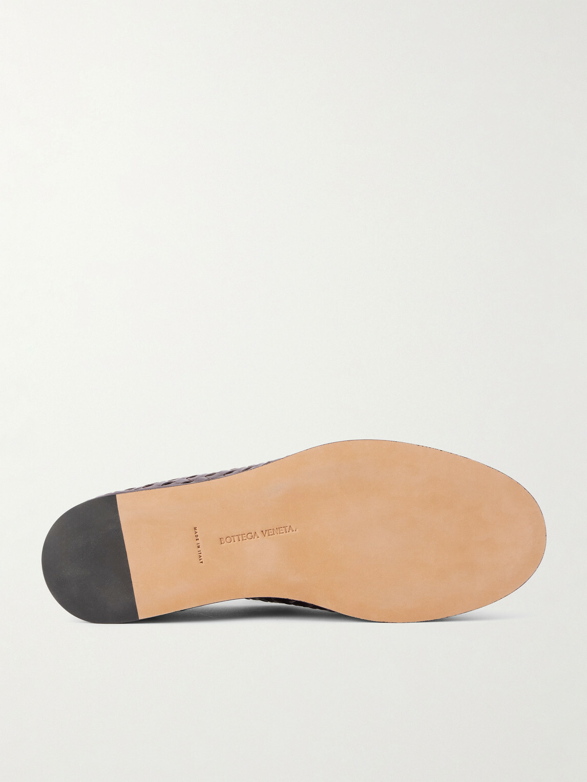 Bottega Veneta - Intrecciato Full-Grain Leather Slippers - Brown