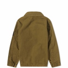 Stone Island Junior Men's Zip Overshirt in Military Green