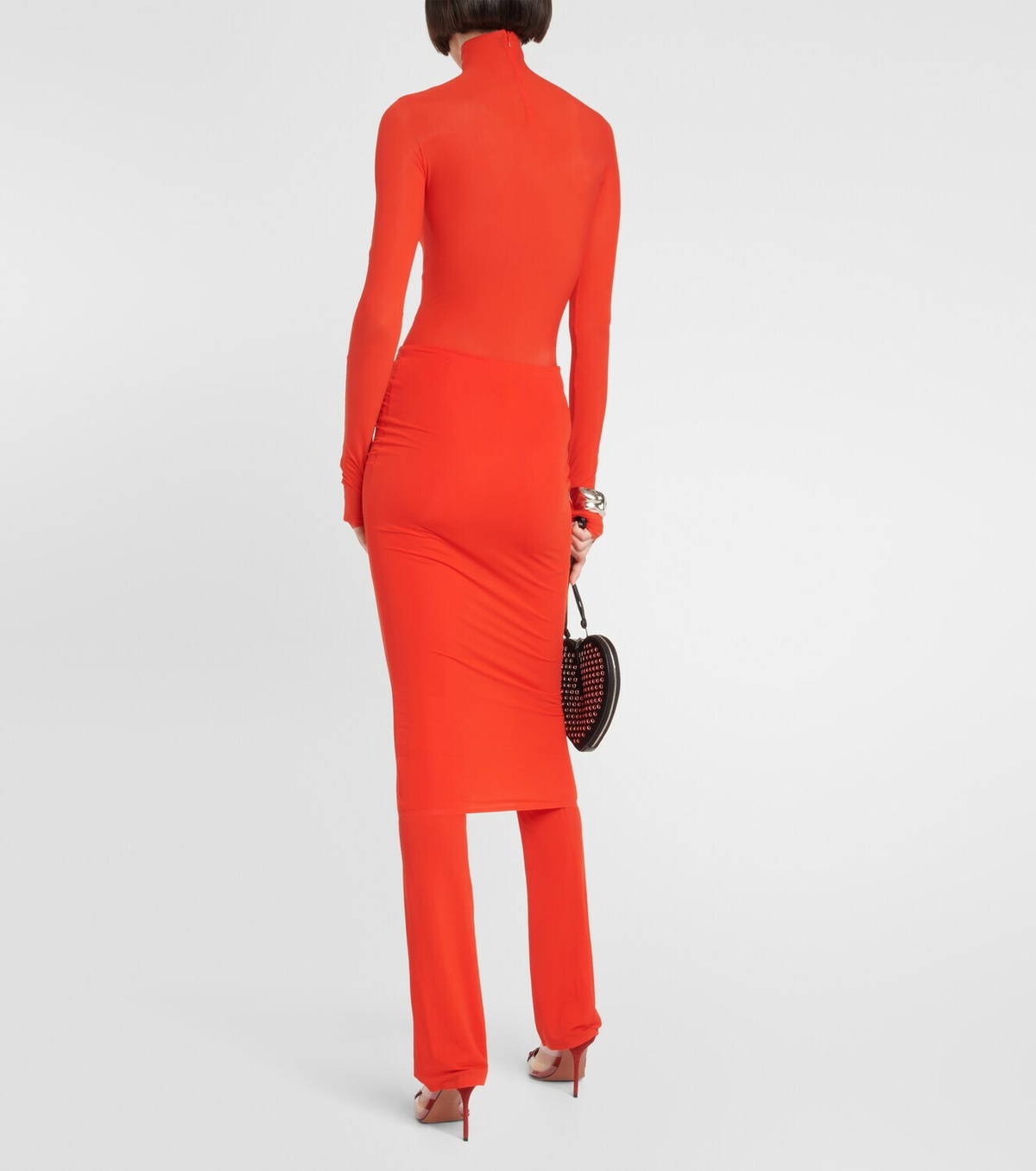 Alaïa Voile jersey skirt pants ALAÏA