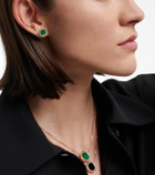 Repossi 18kt rose gold single earring with malachite and diamonds
