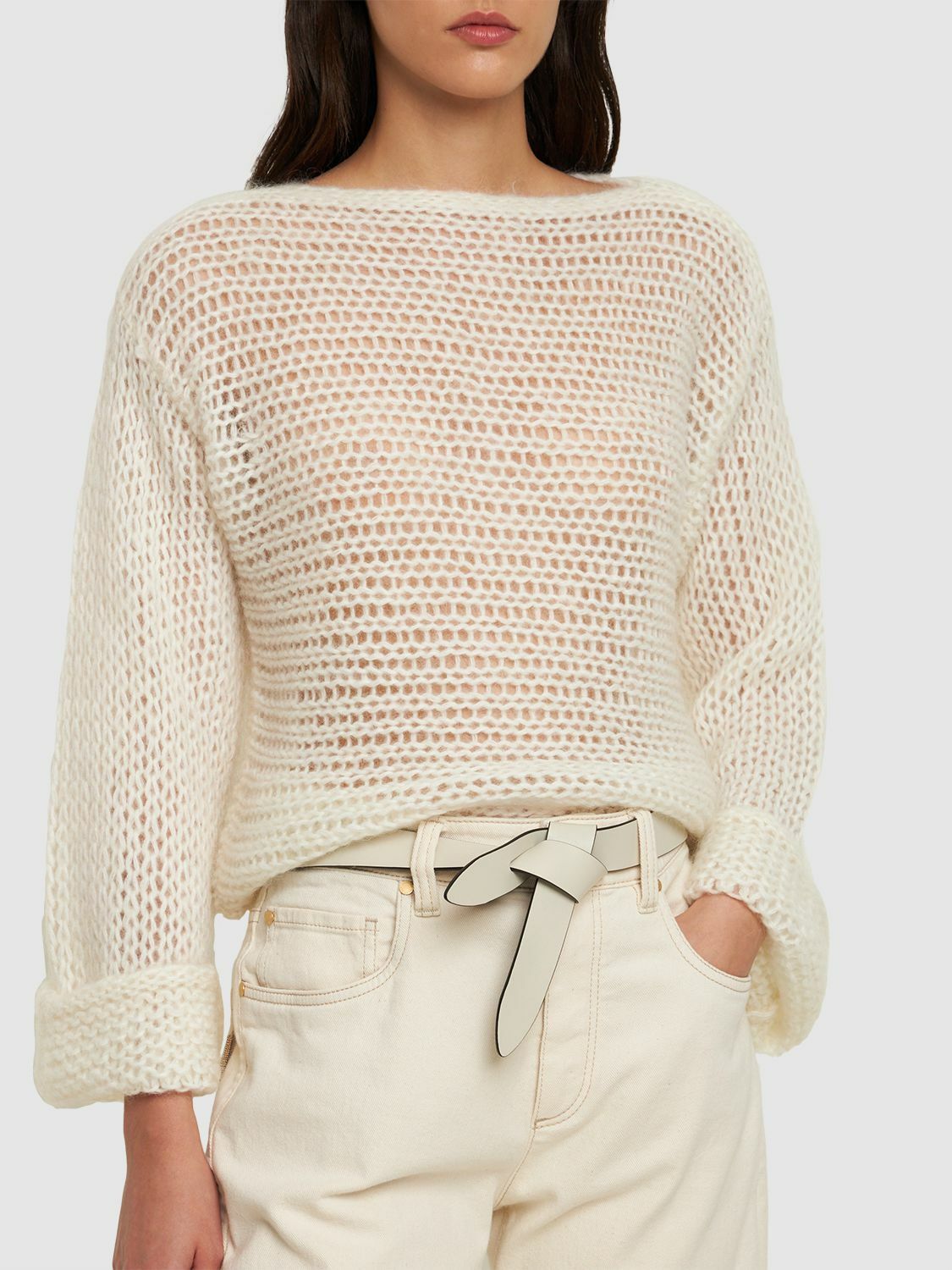 isabel marant lecce leather belt