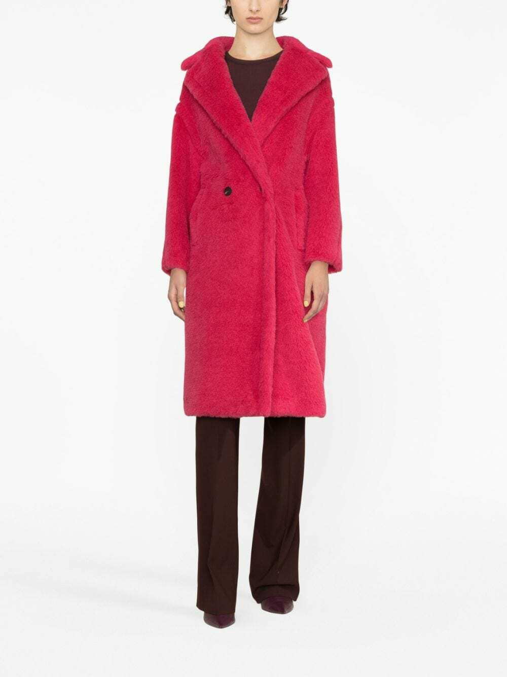 Max Mara Faust Double-Breasted Teddy Coat