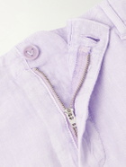 Vilebrequin - Straight-Leg Garment-Dyed Linen Shorts - Pink