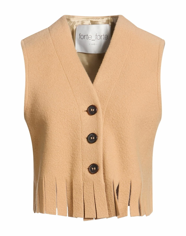 Photo: Forte_forte Womens Tailored Vest Camel