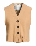 Forte_forte Womens Tailored Vest Camel