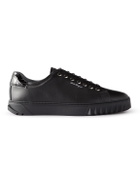 Salvatore Ferregamo - Cube Leather Sneakers - Black