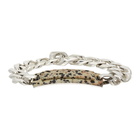 Bottega Veneta Silver Dalmatian Tag Bracelet