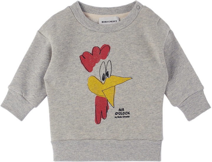 Photo: Bobo Choses Baby Gray Mr O'Clock Sweatshirt