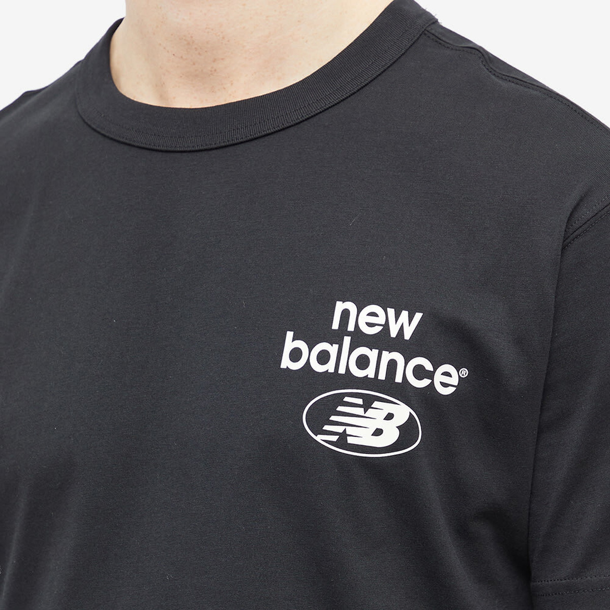 New Balance Men\'s NB New in Black Essentials Balance Logo T-Shirt