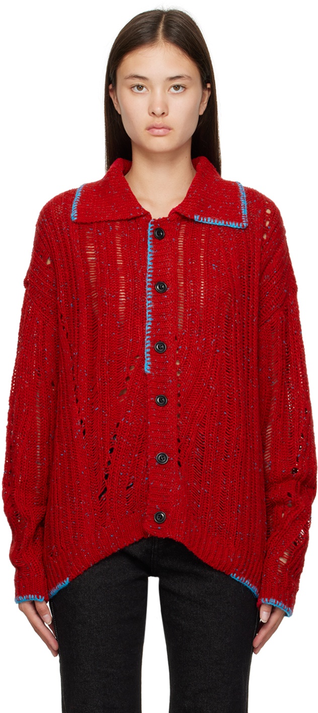 Andersson Bell Red Nep Cardigan Andersson Bell