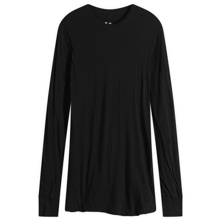 Photo: Rick Owens Men's Double Layer Long Sleeve T-Shirt in Black