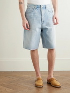 AGOLDE - Skater Straight-Leg Denim Shorts - Blue