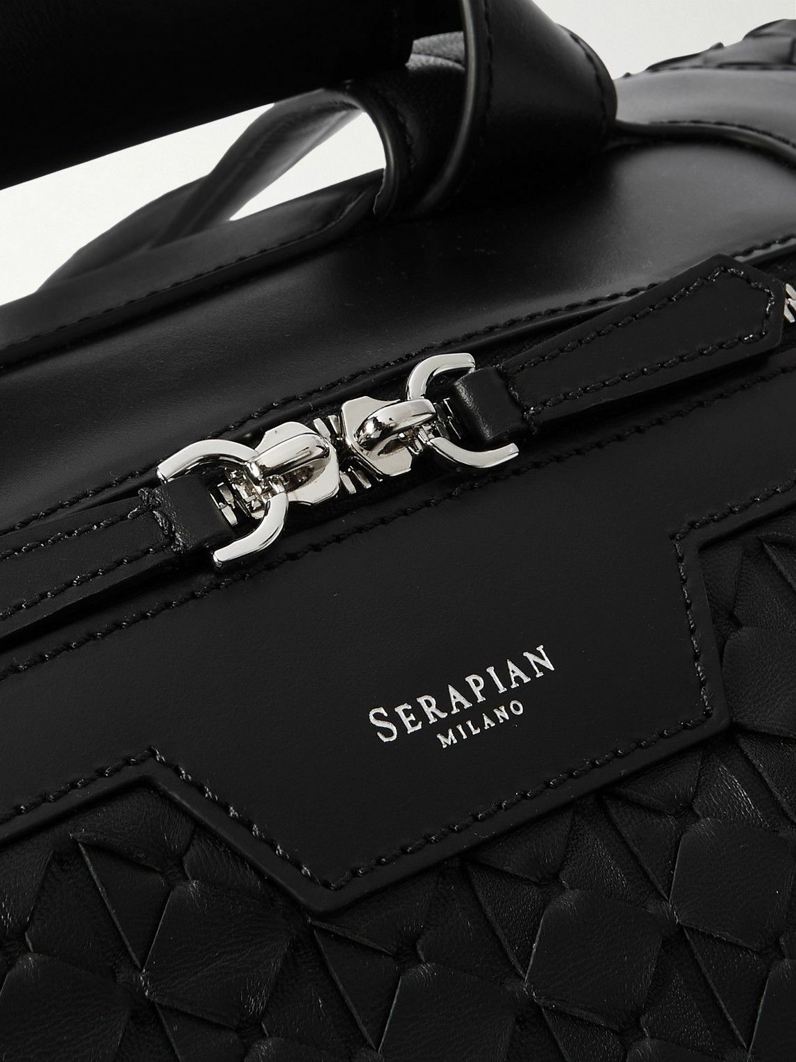 Serapian - Mosaico Textured-Leather Backpack