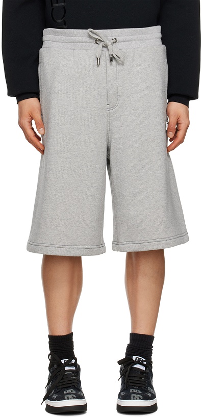 Photo: Dolce & Gabbana Gray Jogging Shorts