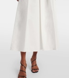 Elie Saab Cotton popeline midi skirt