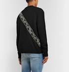 AMIRI - Appliquéd Wool and Cashmere-Blend Sweater - Black