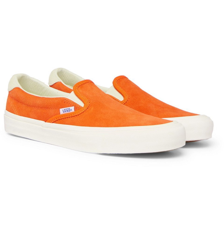 Photo: Vans - OG 59 LX Suede Slip-On Sneakers - Men - Orange