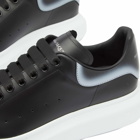 Alexander McQueen Men's Degrade Heel Oversized Sneakers in Black/Silver
