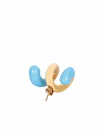 Sunnei Fusillo Rubberized Gold/ Light Blue Earrings