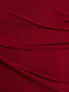 COURREGES One Shoulder Crepe Jersey Long Dress