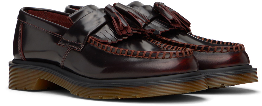 Dr martens adrian outlet tassel loafers in burgundy