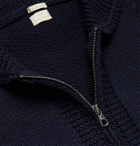 Massimo Alba - Ian Shawl-Collar Wool Zip-Up Cardigan - Blue