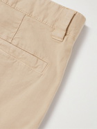 NN07 - Armie Cropped Tapered Organic Cotton-Blend Cargo Trousers - Neutrals
