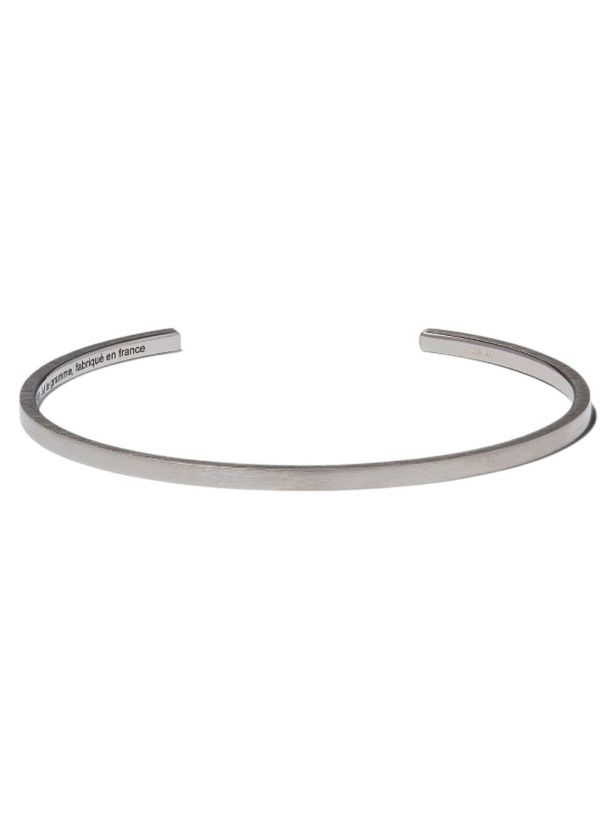 Photo: Le Gramme Black Sterling Silver Le 7g Ribbon Bracelet