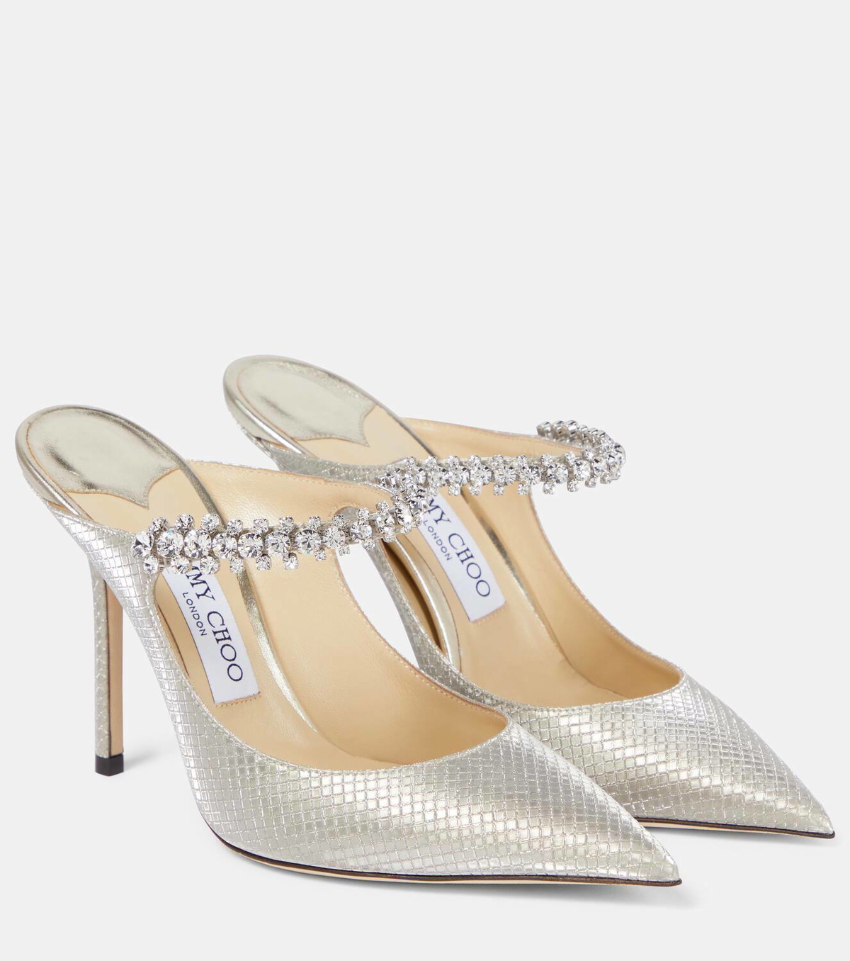 Jimmy Choo Bing 100 embellished mules Jimmy Choo
