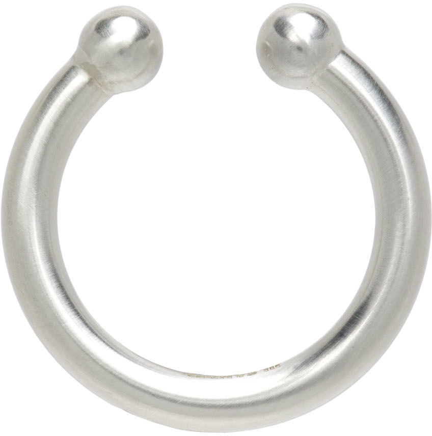 Jil Sander Silver Open Classic Ring Jil Sander